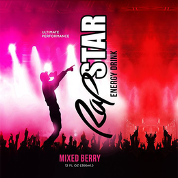 RAPSTAR ENERGY DRINK ULTIMATE PERFORMANCE MIXED BERRY 12 FL OZ (366ML) trademark