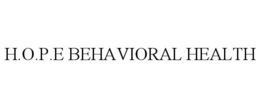H.O.P.E BEHAVIORAL HEALTH trademark
