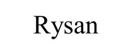 RYSAN trademark