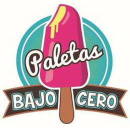 PALETAS BAJO CERO trademark