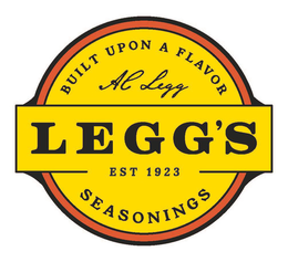 BUILT UPON A FLAVOR AC LEGG LEGG'S EST 1923 SEASONINGS trademark