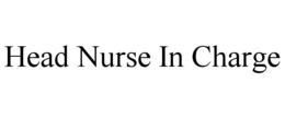 HEAD NURSE IN CHARGE trademark