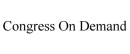 CONGRESS ON DEMAND trademark