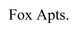 FOX APTS. trademark