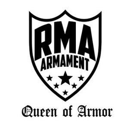 RMA ARMAMENT QUEEN OF ARMOR trademark