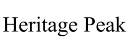 HERITAGE PEAK trademark