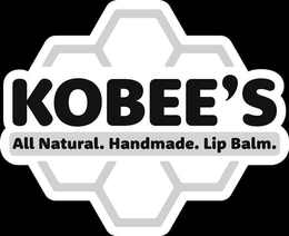KOBEE'S ALL NATURAL. HANDMADE. LIP BALM. trademark