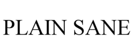 PLAIN SANE trademark
