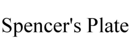 SPENCER'S PLATE trademark