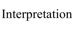 INTERPRETATION trademark