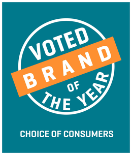 VOTED BRAND OF THE YEAR CHOICE OF CONSUMERS trademark