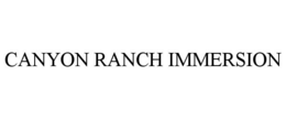 CANYON RANCH IMMERSION trademark