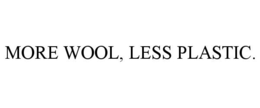 MORE WOOL, LESS PLASTIC. trademark