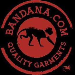 BANDANA.COM QUALITY GARMENTS trademark