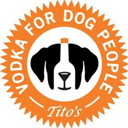 VODKA FOR DOG PEOPLE TITO'S trademark
