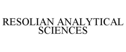 RESOLIAN ANALYTICAL SCIENCES trademark