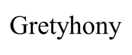 GRETYHONY trademark