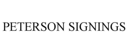PETERSON SIGNINGS trademark
