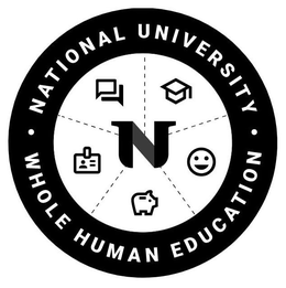 NU NATIONAL UNIVERSITY WHOLE HUMAN EDUCATION trademark