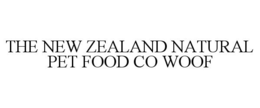 THE NEW ZEALAND NATURAL PET FOOD CO WOOF trademark
