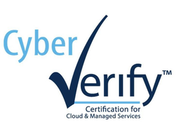 CYBER VERIFY CERTIFICATION FOR CLOUD & MANAGED SERVICES trademark