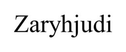 ZARYHJUDI trademark