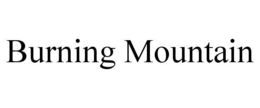 BURNING MOUNTAIN trademark