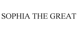 SOPHIA THE GREAT trademark
