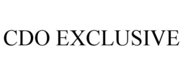 CDO EXCLUSIVE trademark