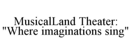 MUSICALLAND THEATER: "WHERE IMAGINATIONS SING" trademark