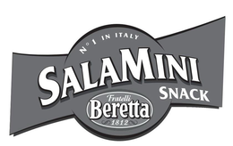 NO 1 IN ITALY SALAMINI SNACK FRATELLI BERETTA 1812 trademark