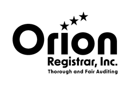 ORION REGISTRAR, INC. THOROUGH AND FAIR AUDITING trademark