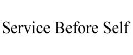 SERVICE BEFORE SELF trademark