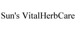 SUN'S VITALHERBCARE trademark