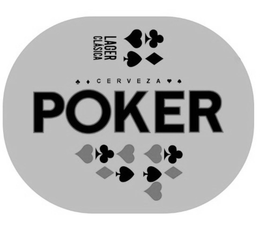 LAGER CLÁSICA CERVEZA POKER trademark