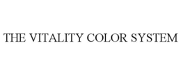 THE VITALITY COLOR SYSTEM trademark