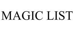 MAGIC LIST trademark