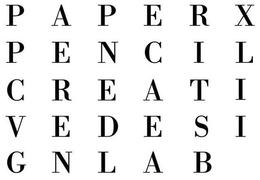 PAPERX PENCIL CREATIVE DESIGN LAB trademark