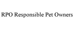 RPO RESPONSIBLE PET OWNERS trademark