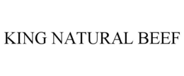 KING NATURAL BEEF trademark
