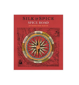 SILK & SPICE SPICE ROAD INTENSE RED BLEND COCOA MACE CAROB NUTMEG GINGER PEPPER ANISE CINNAMON CARDAMON CLOVE VANILLA ALLSPICE NORTH SOUTH NORTH NORTH EAST NORTH EAST EAST NORTH EAST EAST EAST SOUTH EAST SOUTH EAST SOUTH SOUTH EAST SOUTH SOUTH WEST SOUTH WEST WEST SOUTHWEST WEST WEST NORTH WEST NORTH WEST NORTH NORTH WEST trademark