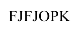 FJFJOPK trademark
