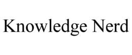KNOWLEDGE NERD trademark