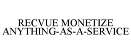 RECVUE MONETIZE ANYTHING-AS-A-SERVICE trademark