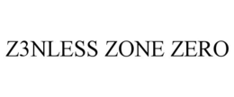 Z3NLESS ZONE ZERO trademark