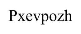 PXEVPOZH trademark