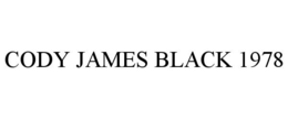 CODY JAMES BLACK 1978 trademark