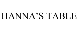 HANNA'S TABLE trademark