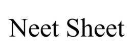 NEET SHEET trademark