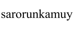 SARORUNKAMUY trademark